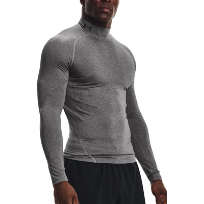 Under Armour HG Armour Comp Mock LS triko Šedá Pánské