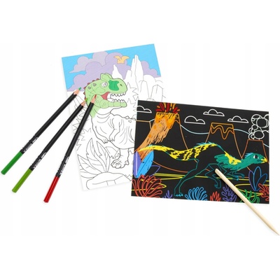 Omaľovánka KRESLENIE KIDEA 10 listov DINOSAURY