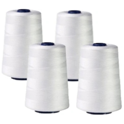 Sada nití PES OVERLOCK TOXO - bílá (4x5000Y) – Zboží Dáma