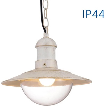 VIVALUX Фенер riviera h010 бял ip44, e27, външен висящ (viv004368)