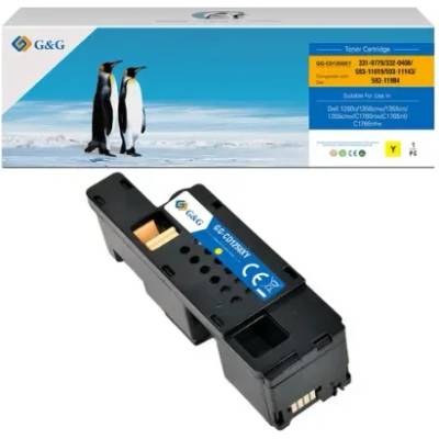 Compatible КАСЕТА ЗА DELL 1250c/1350c/1355c - Yellow - HIGH CAPACITY - WM2JC / 331-0779 / 331-0725 / 332-0408 / 332-0406 / VKYJT / DG1TR - PN TFD136YNLJ - U (100DELL1250YH)