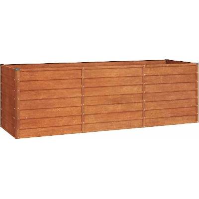 vidaXL vyvýšený záhon šedý 240 x 80 x 77 cm cortenová ocel
