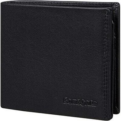 Samsonite Attack 2 Pánska kožená peňaženka SLG 049 B S 9Cc + VFL + 2C + W 144453 1041 09 Black SA
