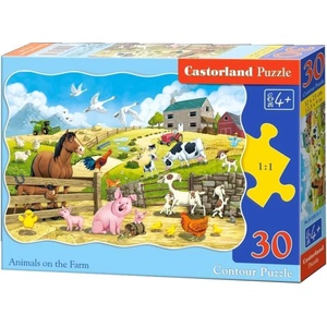 Castorland Пъзел Castorland от 30 части - Животните във фермата (B-03815-1) - baby
