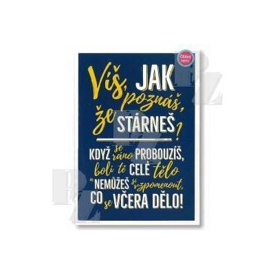 Blahopřání s textem Narozeniny My ještě nejsme starý Hrací, Albi