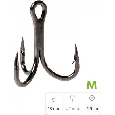 ZECK Sumcový trojháčik Cat Treble veľ.M 4 ks