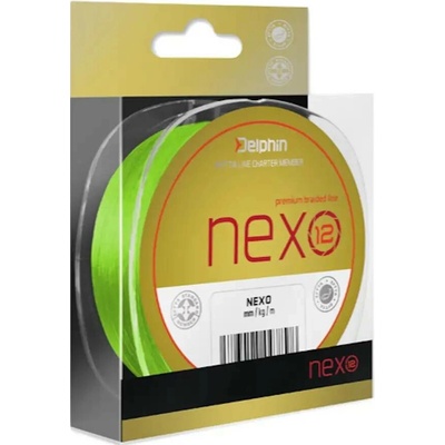 Delphin šňůra NEXO 12 fluo zelená 130m 0,14mm 10kg