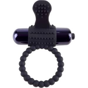 Pipedream Вибро пръстен със сменяеми батерии "c-ringz black