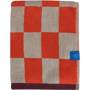 Mette Ditmer Оранжева/бежова кърпа от органичен памук от тери 50x90 cm Retro - Mette Ditmer Denmark (RETTWS38)