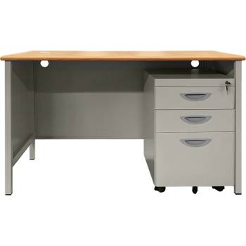 Carmen Метално бюро Carmen CR-1320 L - сиво / бук (3580310)