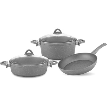 Haschever Hr-granite rosy-Комплект за готвене 5 части СИВО (estckk0005026) (0189349)