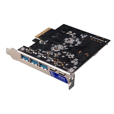 Akasa USB 3.2 Gen 2 2x Type-C 3x Type-A разширителна карта PCI-E (AK-PCCU3-09) (AK-PCCU3-09) (AK-PCCU3-09)