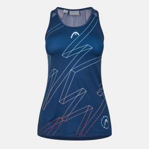 HEAD Women's Play Tech Performance Vest - Blue - sportihobi - 23,45 лв