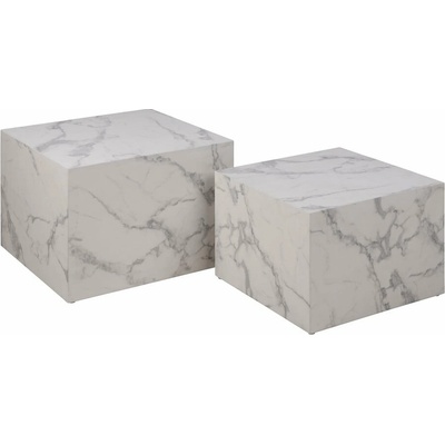 Actona Dice 58 x 58 cm biela dekor mramoru 2 ks