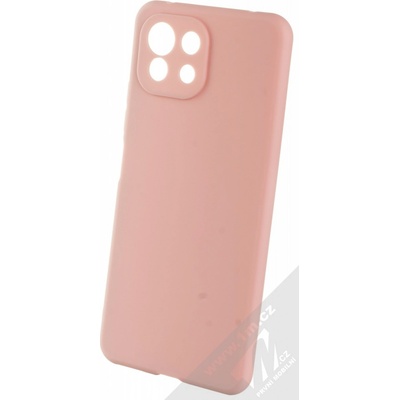 Pouzdro 1Mcz Matt Skinny TPU ochranné silikonové Xiaomi Mi 11 Lite, Mi 11 Lite 5G světle růžové