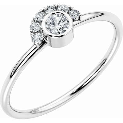 Eppi Half halo prsteň s lab grown diamantmi Jorg R47485