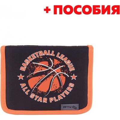 PULSE Несесер Basketball League, пълен, черно-оранжев