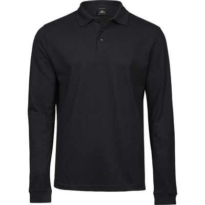 TeeJays polokošile TJ 1406 elastická dlouhý rukáv pánská COT-18140600201 černé