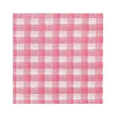 Sahm ubrousky 1V KARO červený 100ks/bal 100006138 33x33cm