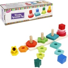 CreativeToys vkládačka pyramidy různých tvarů 27cm