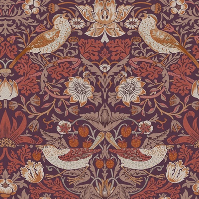 William Morris At Home 124229 Vliesová tapeta na zeď, rozměry 10 x 0,52 m