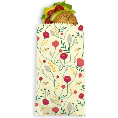 BajaBee, Voskovaný pytlík - M, Květy, 17 x 30 cm, 1 ks – Zboží Dáma