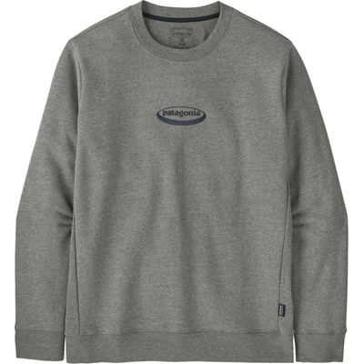 Patagonia Men's '95 Oval Logo Uprisal Crew Sweatshirt šedá