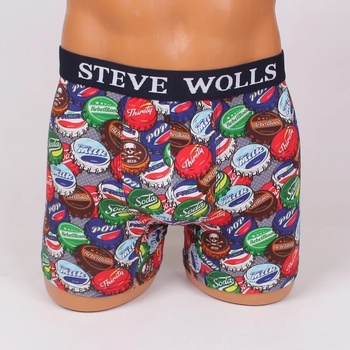 Image 1 of Мъжки боксер с ефектен десен на цветни капачки