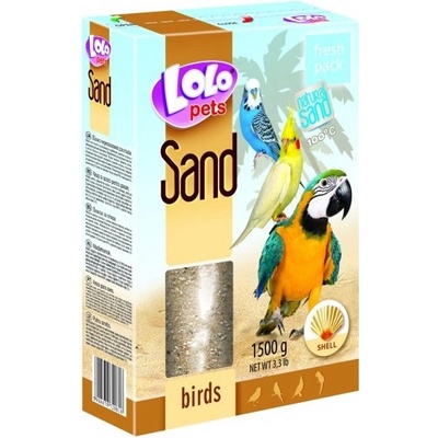 Lolopets piesok s mušľami pre vtáky 1500 g