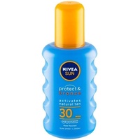 Nivea Sun Protect & Bronze olej na opalování spray podporující zhnědnutí SPF30 200 ml