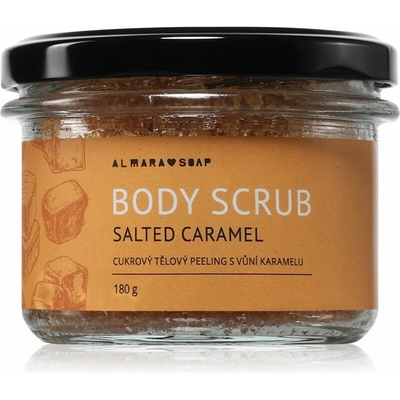 Almara Soap Body Scrub cukrový telový peeling na celulitídu s vôňou Salted Caramel 180 g