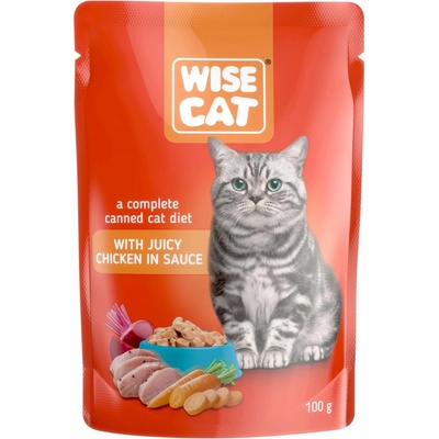 Wise Cat so šťavnatým kuracím mäsom 100 g