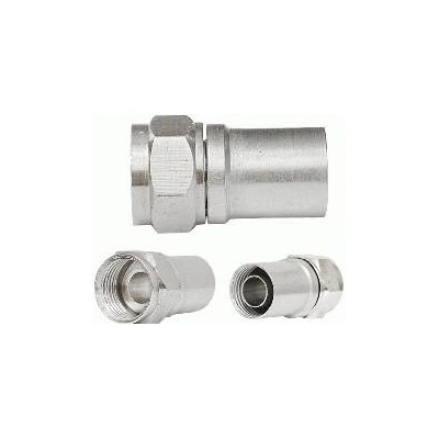 Zástrč."F" -RG6U - lisovacia+gumička