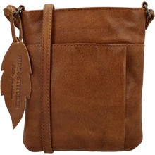 Hide & Stitches Hnědá crossbody kabelka z pravé kůže „Toscana“