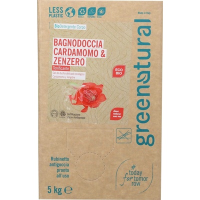 Greenatural tonizující sprchový gel kardamom a zázvor BIO 5 kg