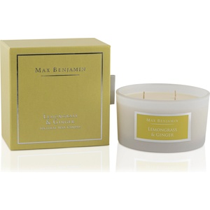 Max Benjamin Свещ Lemongrass & Ginger с 3 фитила (MB-3WICK3)