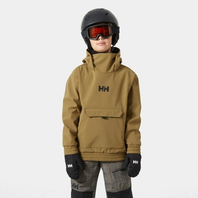 Helly Hansen Jr Powder Softshell Hoodie sepia – Zboží Dáma