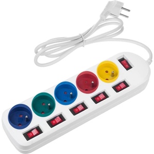 Maclean 5 Plug 1,5 m Switch (MCE204M/W)