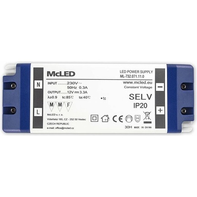 McLED LED transformátor 12V/40W ML-732.071.11.0