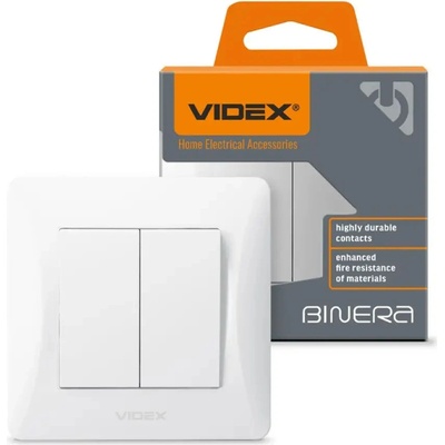 Videx СЕРИЕН КЛЮЧ 10А vf-bnsw2-w binera videx - БЯЛ (4820118294872)