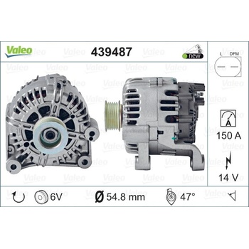 VALEO Alternátor 439487