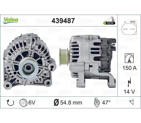 VALEO Alternátor 439487