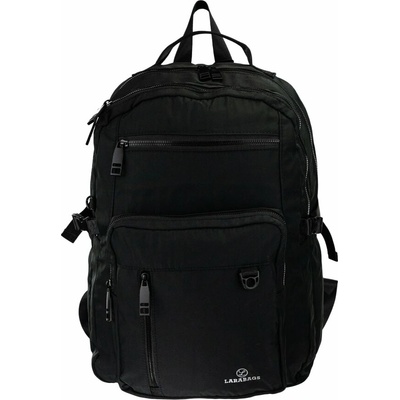 Lara Bags LÁTKOVÝ BATOH Čierna
