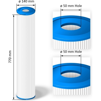 Crystalline Pool Spa Filter Filtrační kartuše SC769