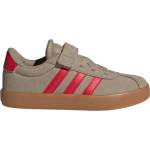 adidas Детски маратонки adidas Kid's VL Court 3.0 EL Sneakers - Blanch Cargo / Pure Ruby / Gold Met. - размер 33 (EU) (702-3741-0711)