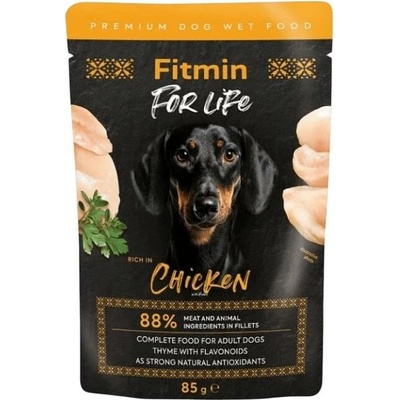 Fitmin For Life Dog kuře s bylinkami 85 g