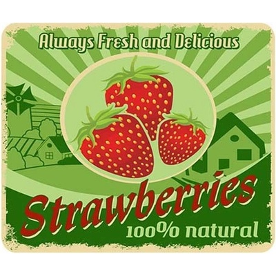 Ceduľa Strawberries