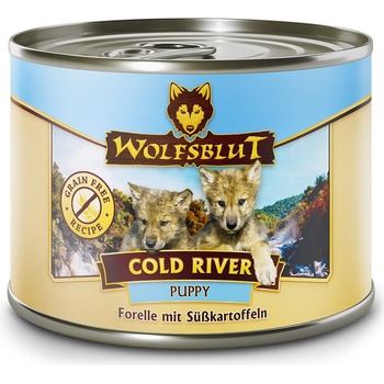 Wolfsblut Cold River Puppy pstruh s batátmi 200 g