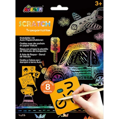 Avenir Škrabací obrázky podle šablony Doprava