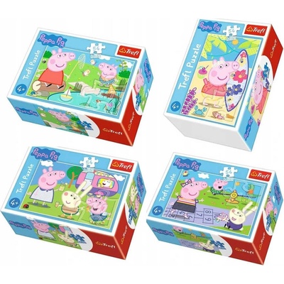 Trefl Mini Šťastný den Prasátka Peppy/Peppa Pig Typ: Skákací panák 54 dílků